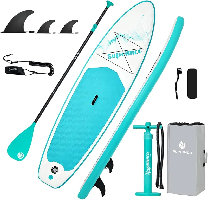 SUPEIMCO 10’6 Inch Inflatable Stand Up Paddle Board
